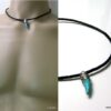 N2765ter_collier_homme_cordon_cuir_tresse_et_corne_turquoise-1