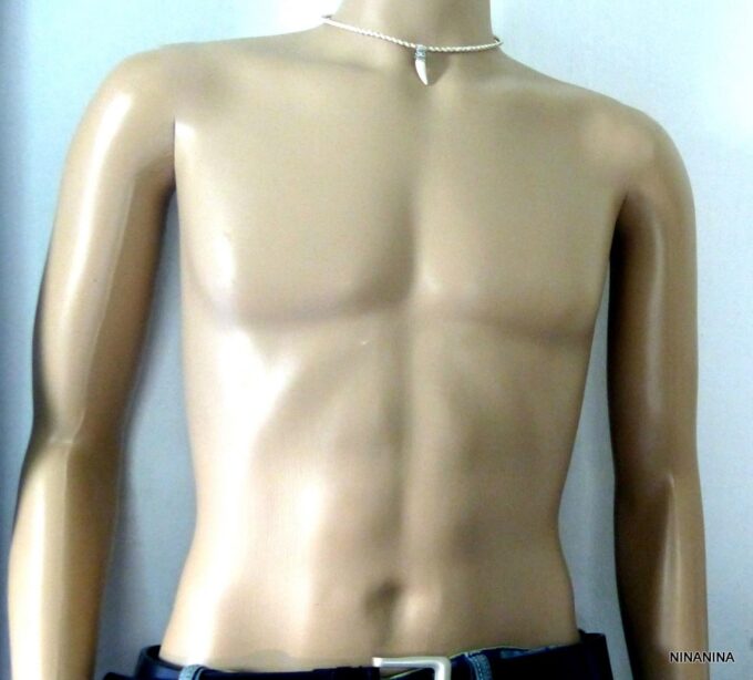 N2765terd_Collier_homme_cordon_cuir_tresse_dent_de_tigre