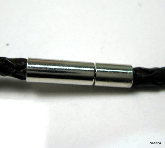 N2765terd_collier_homme_cordon_cuir_tresse_et_corne_turquoise-1