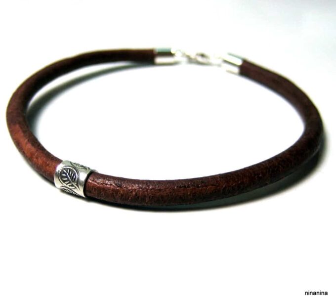 N2774terh_bracelet_homme_cuir_et_bague_argent_massif