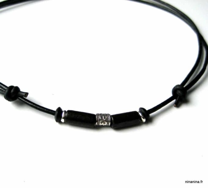 N2779b_collier_cuir_et_argent_massif