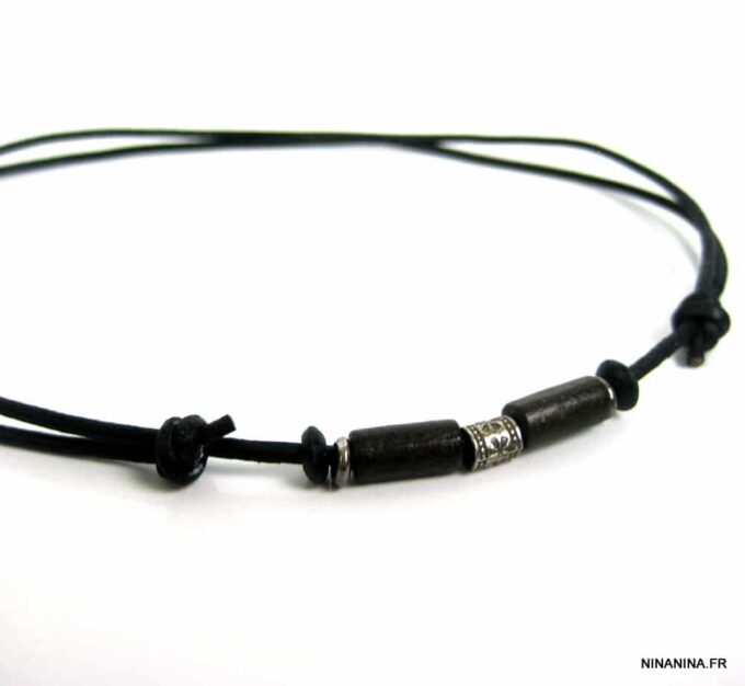 N2779tera_collier_cordon_cuir_argent_massif_bois