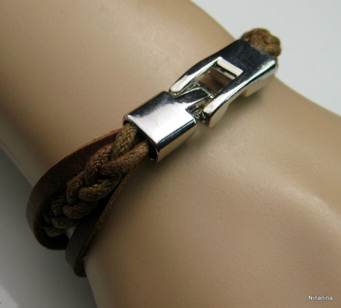 N2812terc_bracelet_homme_cuir_et_acier