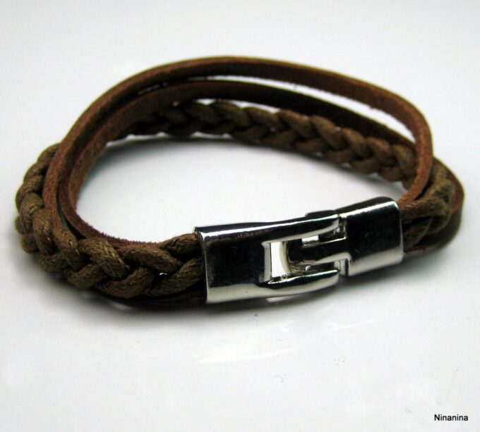 N2812terd_bracelet_homme_cuir_et_acier