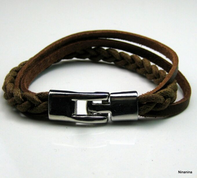 N2812tere_bracelet_homme_cuir_et_acier