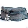 N2838a_Bracelet_femme_wrap_lien_soie_gris_chakra_ohm_metal_argent