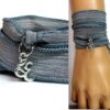 N2838h_Bracelet_femme_wrap_lien_soie_gris_chakra_ohm_metal_argent