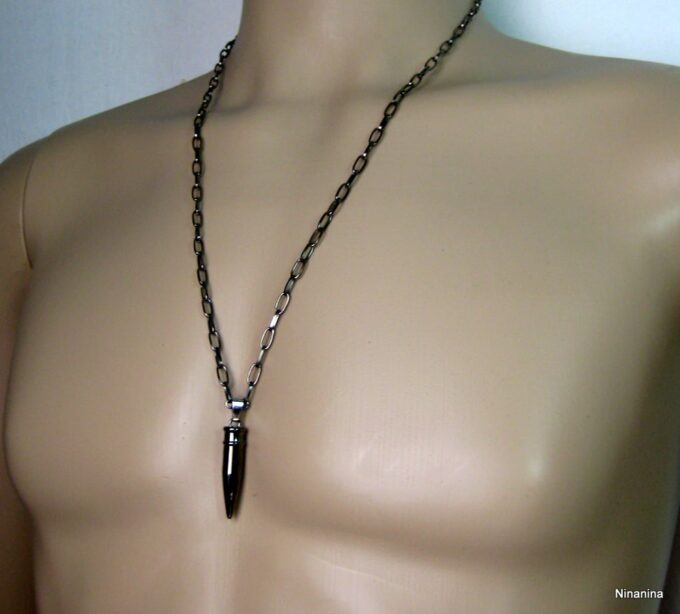 N2900terf_collier_balle_revolver_acier_inoxydable