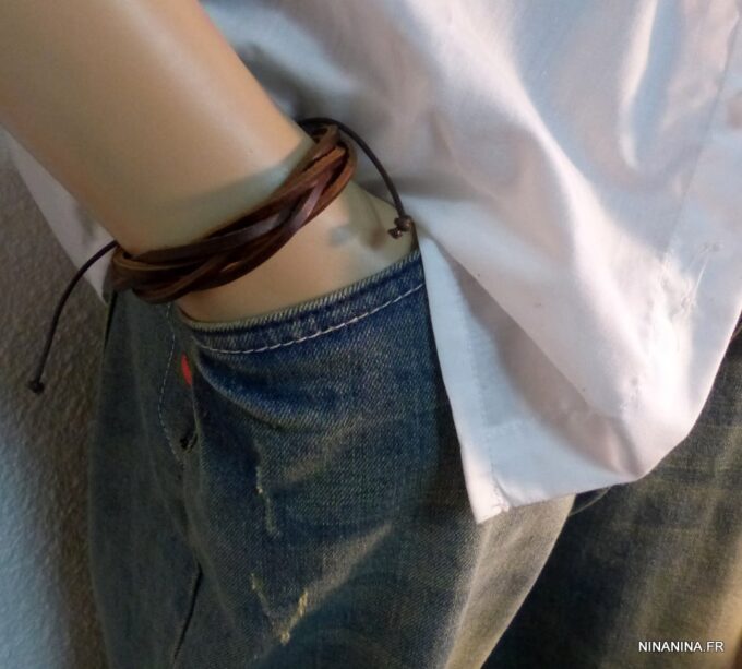 N2923_Bracelet_homme_cuir_tresse_multiliens_marrron_chocolat_NINANINA