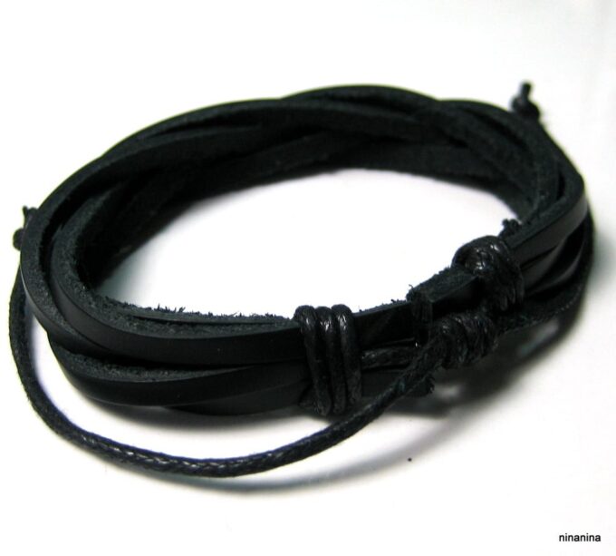 N2923terb_Bracelet_homme_cuir_tresse