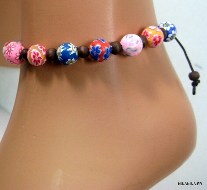 N2940terk_bracelet_de_cheville_perles_multicolores