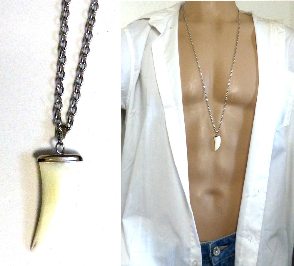 Collier dent de requin homme Clearance