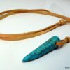 N2960b_collier_cuir_dent_tigre_turquoise