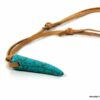 N2960ter_collier_homme_cuir_corne_turquoise