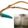 N2960tera_collier_homme_cuir_corne_turquoise