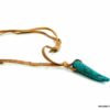 N2960terg_collier_homme_cuir_corne_turquoise