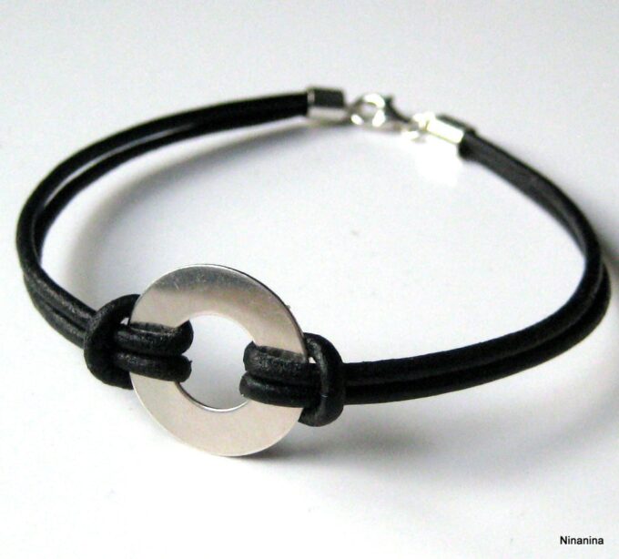 N2980BISE_bracelet_cible_cuir_et_argent_massif
