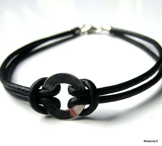 N2980_bracelet_cible_cuir_et_argent_massif