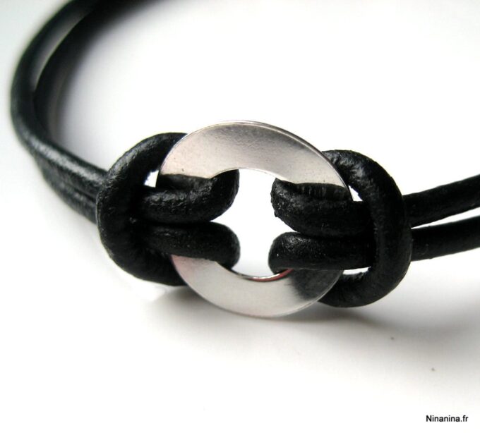 N2980b_bracelet_cible_cuir_et_argent_massif
