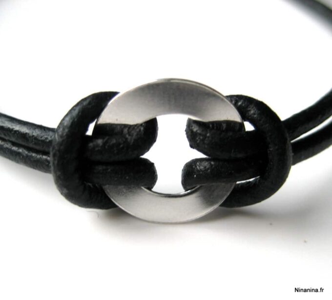 N2980c_bracelet_cible_cuir_et_argent_massif