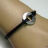 N2980terc_bracelet_cible_cuir_et_argent_massif