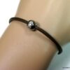 N2984terc_bracelet_cuir_boule_acier_inoxydable