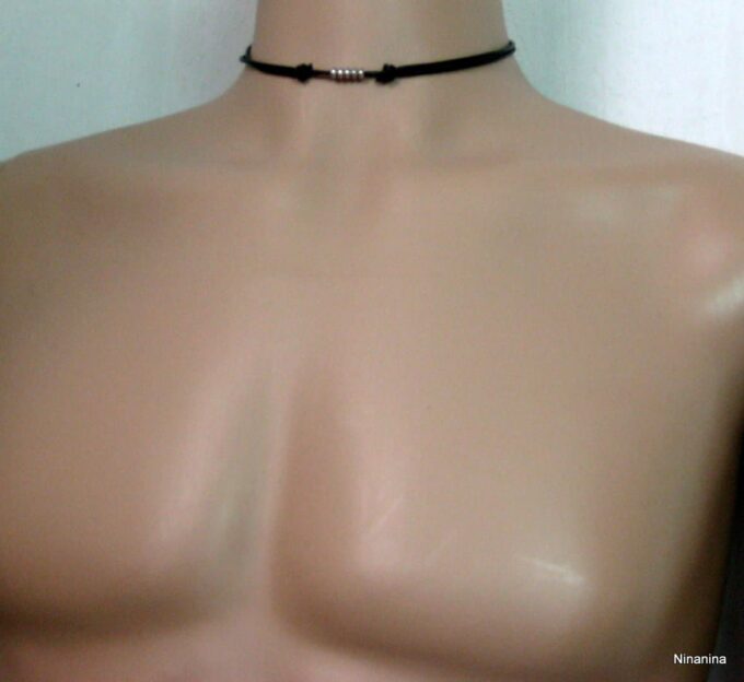 N2992terh_collier_homme_cordon_cuir_rondelles_acier_inoxydable