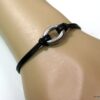 N3006bisc_bracelet_cordon_cuir_et_anneau_oval_acier_inoxydable