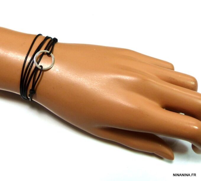 N3012terd_bracelet_wrap_cordon_cuir_anneau_argent_massif