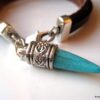 N3014BISa_bracelet_corne_cuir_turquoise