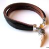 N3014e_bracelet_homme_cuir_et_corne_blanche
