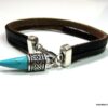 N3014tera_bracelet_homme_cuir_corne_turquoise