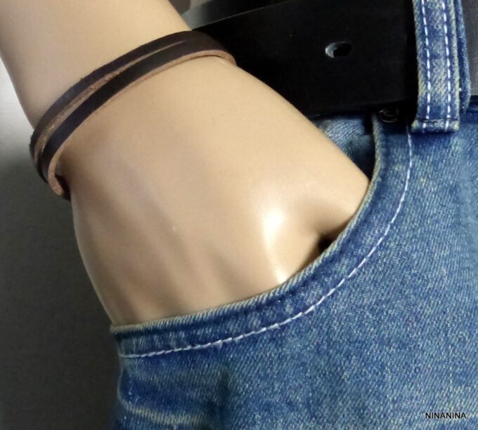 N3014tere_Bracelet_homme_cuir_corne_dent_de_tigre_turquoise