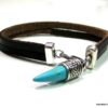 N3014tere_bracelet_homme_cuir_corne_turquoise
