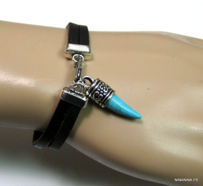 N3014terh_bracelet_homme_cuir_corne_turquoise