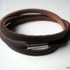 N3031a_bracelet_homme_3_tours_cuir_et_acier_inoxydable