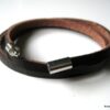 N3031b_bracelet_homme_3_tours_cuir_et_acier_inoxydable
