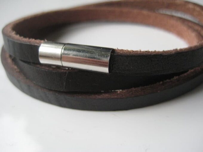 N3031f_bracelet_homme_3_tours_cuir_et_acier_inoxydable