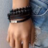 N3031g_Bracelet_homme_cuir_3_tours_fermoir_acier_inoxydable_-_Bijoux_Bracelets_en_ligne_Ninanina