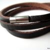 N3031g_bracelet_homme_3_tours_cuir_et_acier_inoxydable