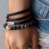 N3031l_Bracelet_homme_cuir_3_tours_fermoir_acier_inoxydable_-_Bijoux_Bracelets_en_ligne_Ninanina