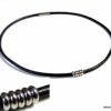 N3036terb_Collier_homme_cordon_cuir_rondelles_acier_inoxydable