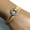 N3037terb_Bracelet_cible_2_tours_cuir_et_acier_inoxydable