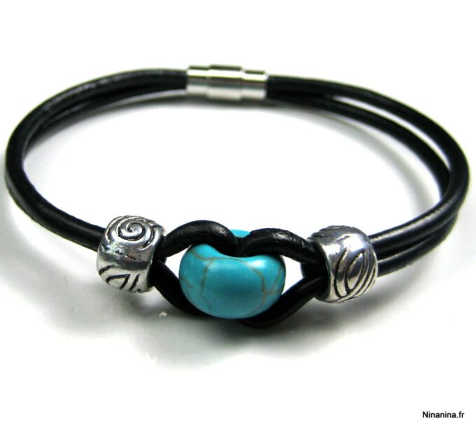 N3054tere_bracelet_cordon_cuir_et_turquoise