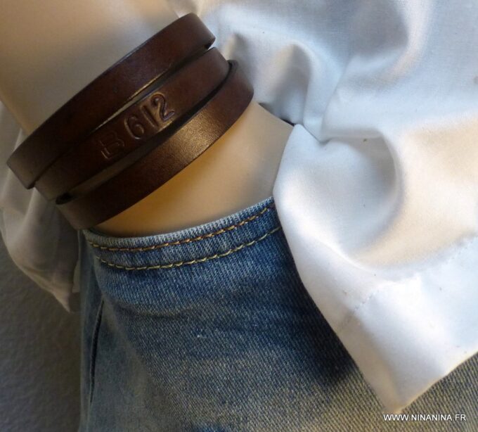 N3055c_Bracelet_homme_wrap_cuir_3_tours_personnalise_fermoir_acier_inoxydable_argente_NINANINA