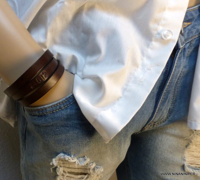 N3055f_Bracelet_homme_wrap_cuir_3_tours_personnalise_fermoir_acier_inoxydable_argente_NINANINA