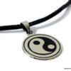 N3067tera_collier_cordon_cuir_yin_yang_acier_inoxydable