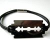 N3080a_bracelet_cuir_et_lame_de_rasoir_acier_inoxydable