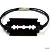 N3080d_bracelet_cordon_cuir_lame_de_rasoir_acier_inoxydable