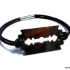 N3080ter_Bracelet_homme_cordon_cuir_lame_de_rasoir_acier_inoxydable